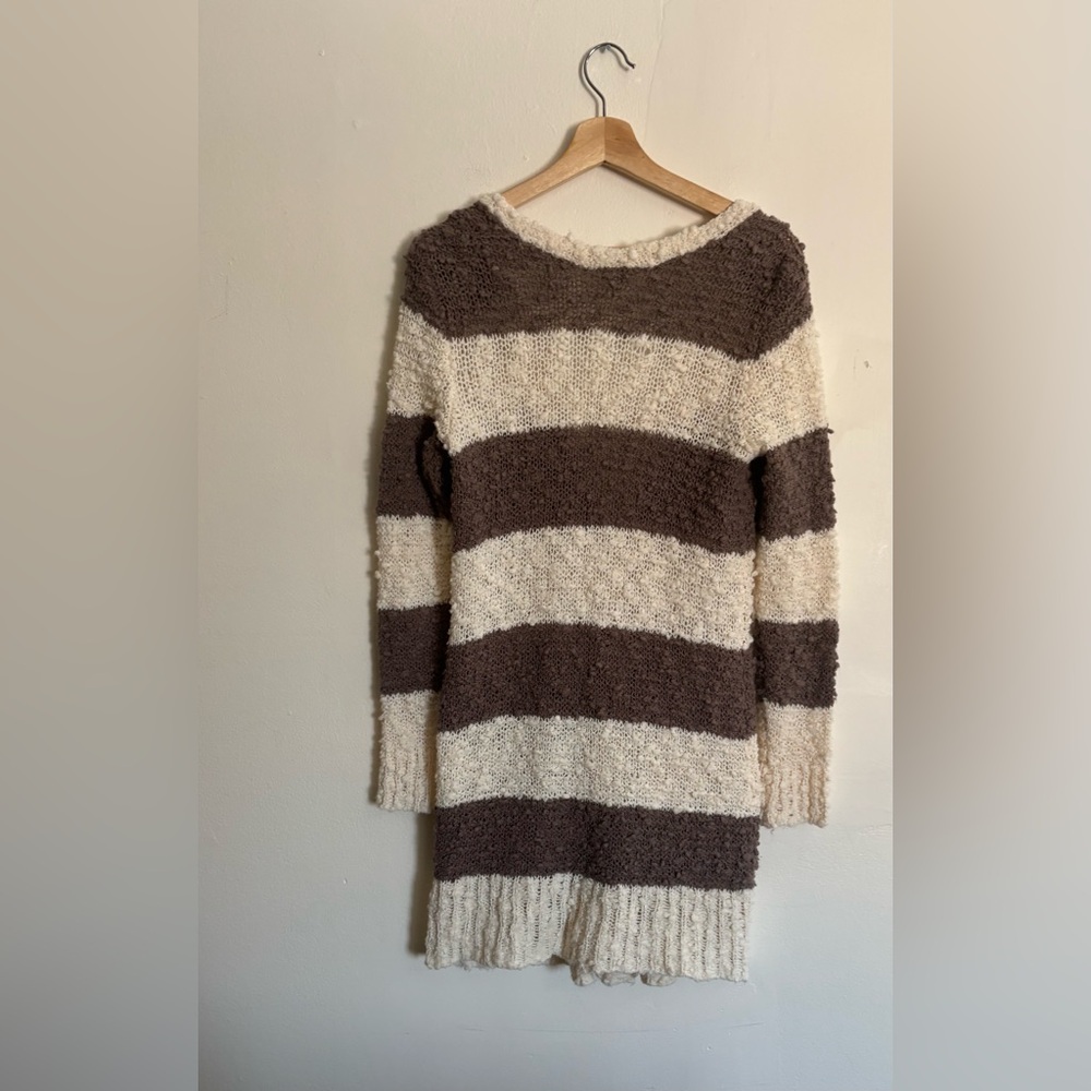 Free People Rugby Chunky Knit Cardigan Size Medium - Picture 4 of 10